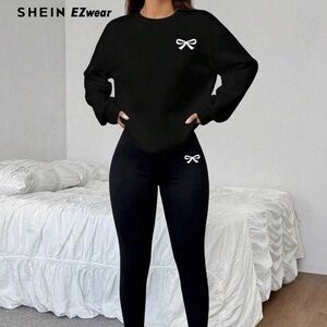 Set Loose fit Crewneck Sweatshirt and Skinny Leggings - NEW